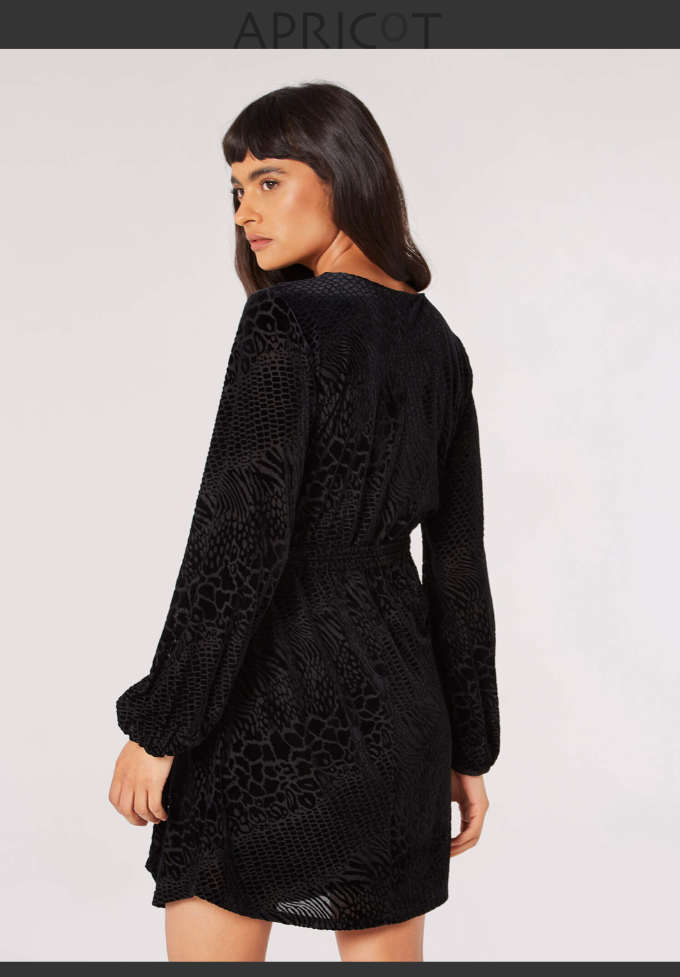 Apricot- Animal Belted Dress