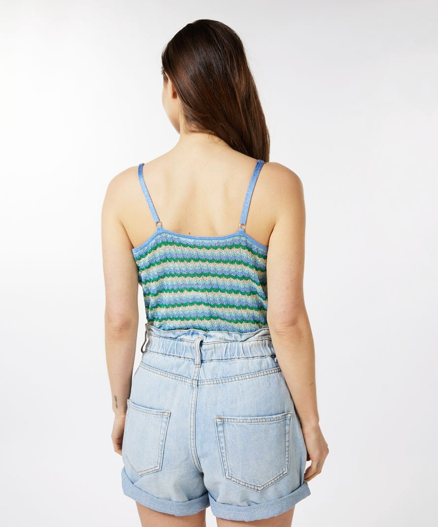Esqualo- Zig Zag Lurex Camisole