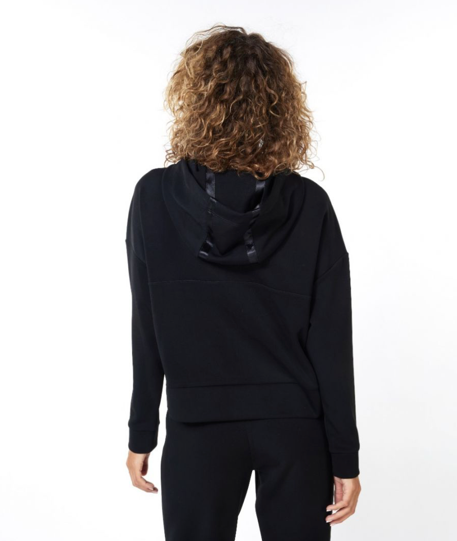 ESQUALO- Modal Hoodie in Petrol OR Black