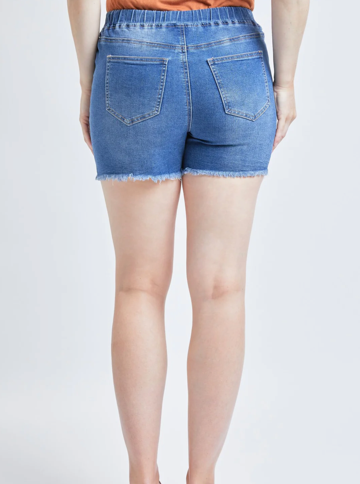 Royalty for Me- High Rise Fray Hem Jogger Shorts in Assorted Colors