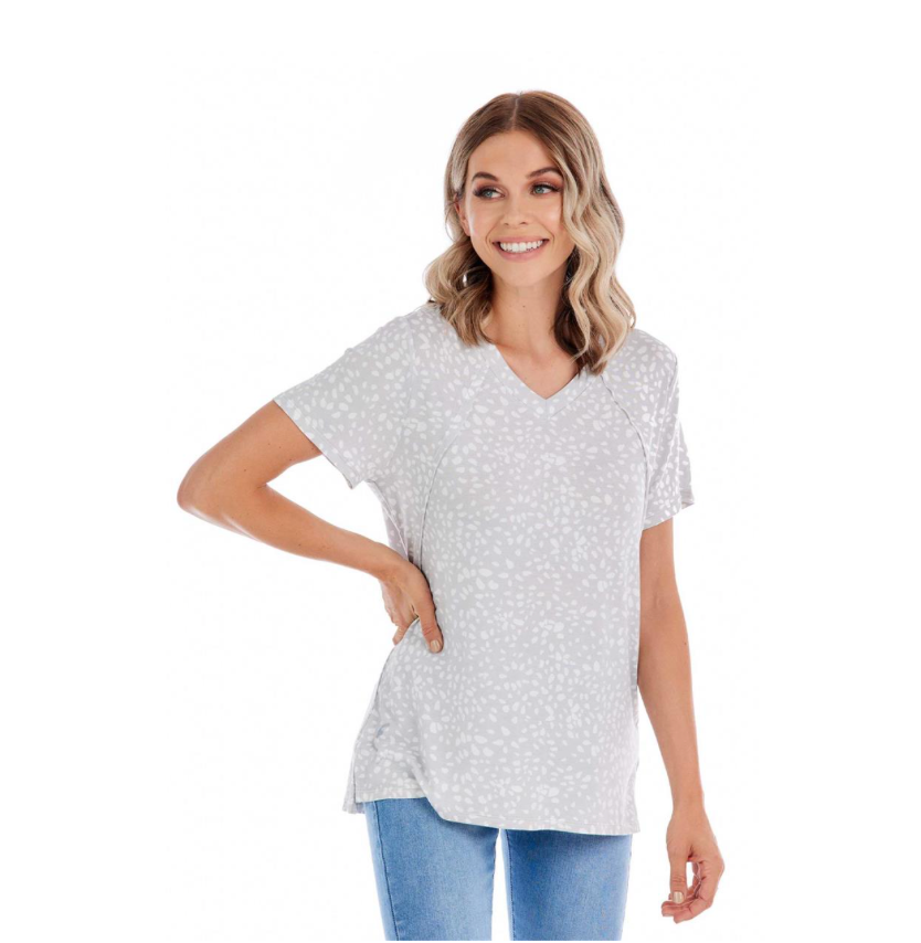 Mud Pie- Minah V Neck Tee