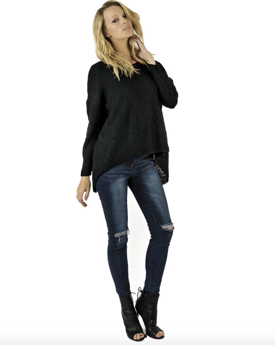 Nikki Lund- System Sweater in Black