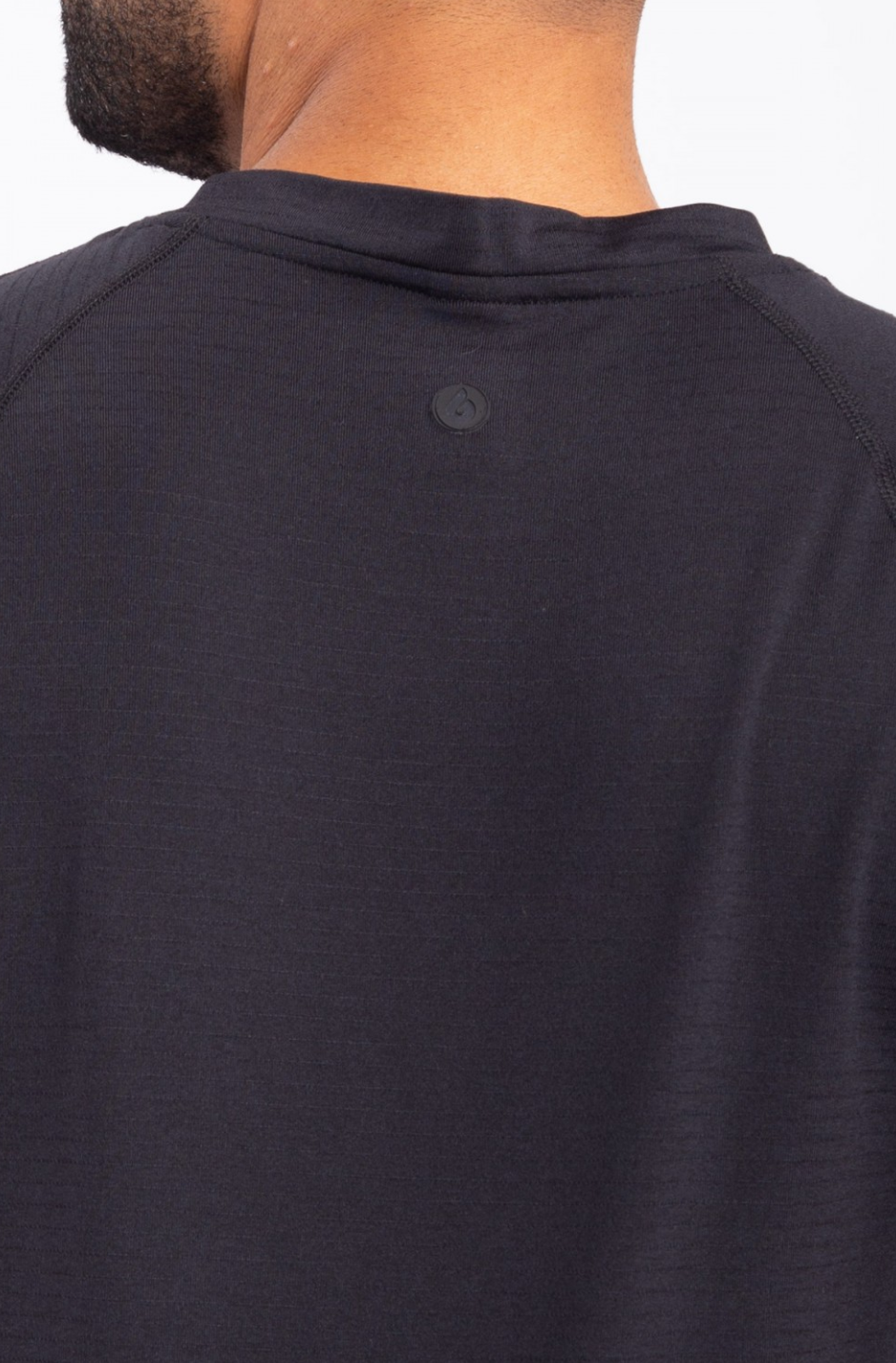 Mono B- Men's Micro-Perforated Stripe Short Sleeve