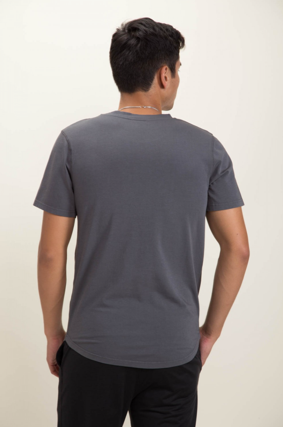 Mono B- Men's Pima Cotton Breathable Scallop Hem Tee