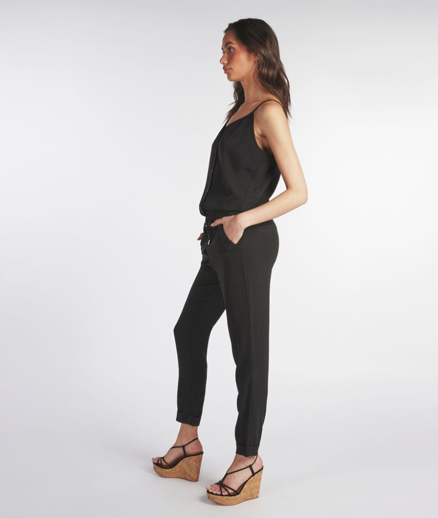 Esqualo- Summer City Jumpsuit in Black