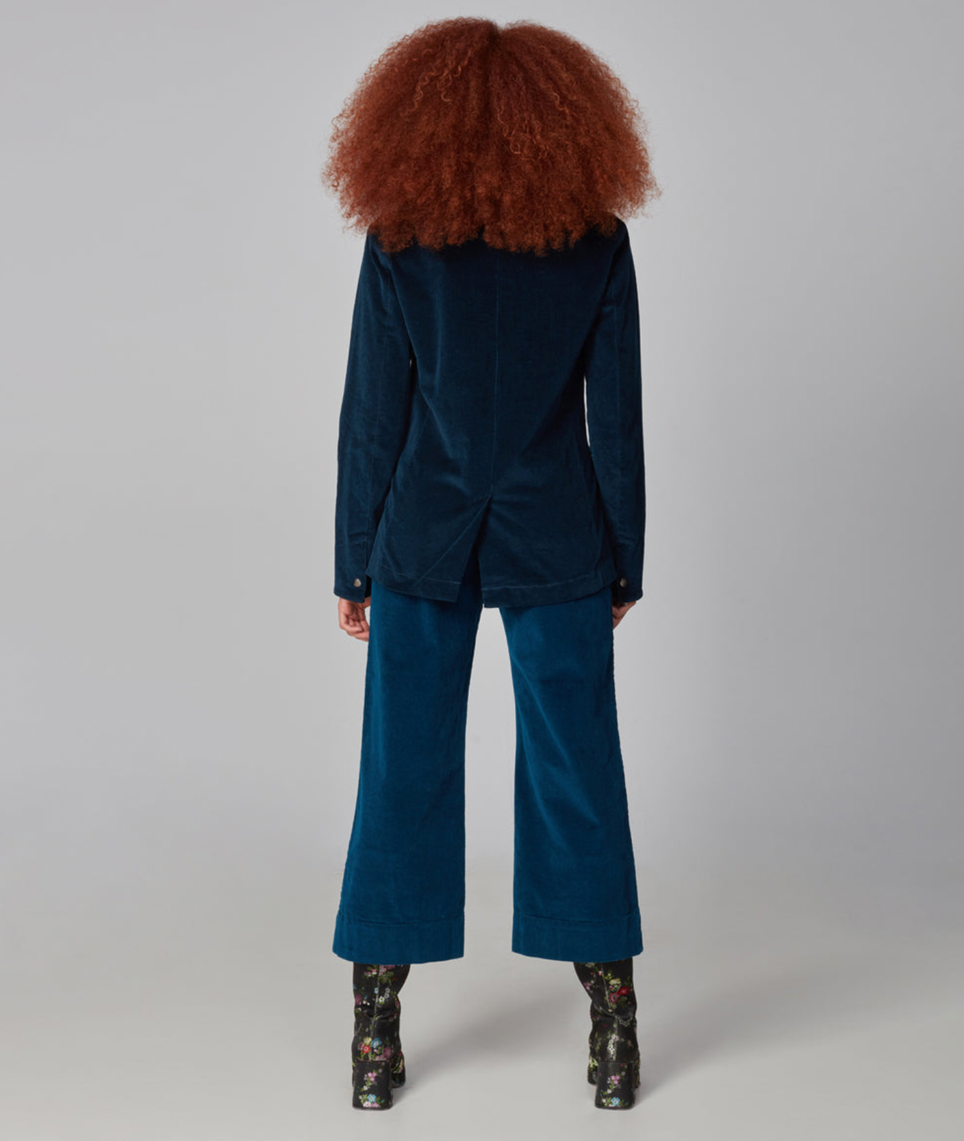 Lola Jeans- Monaco Cord Jacket in Ensign Blue
