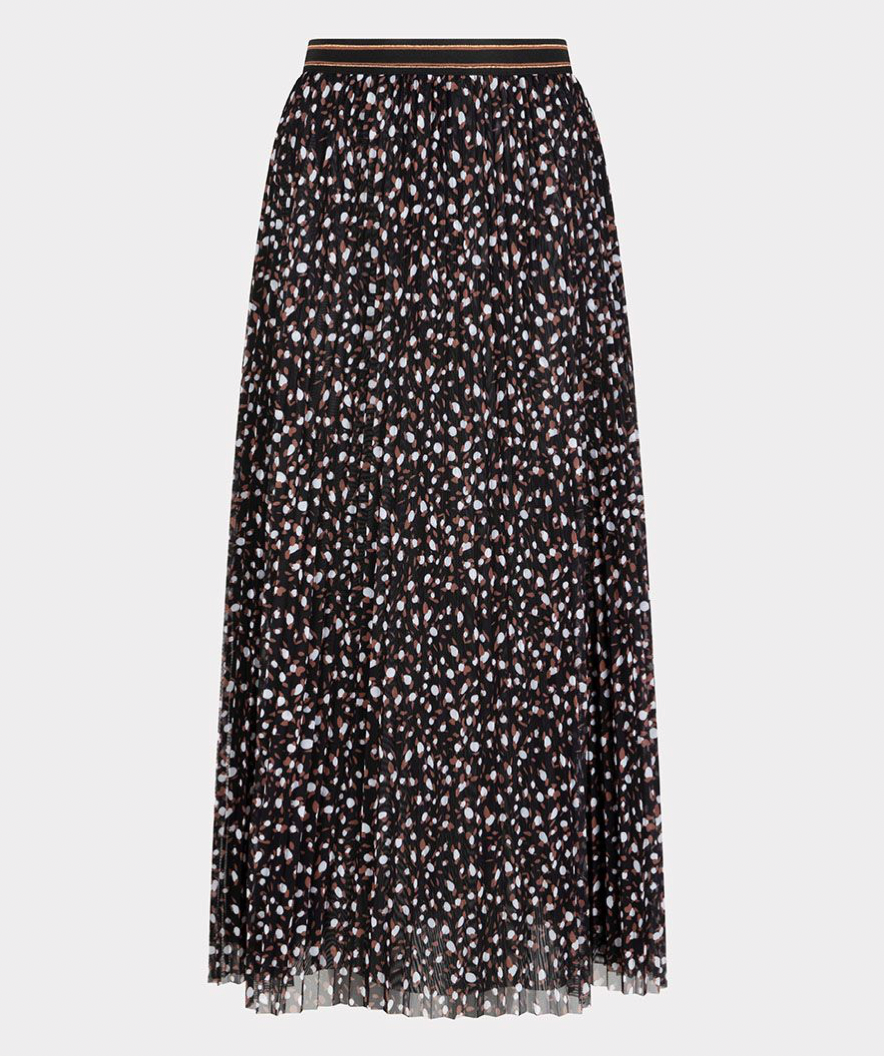 Esqualo- Plisse Skirt with Mesh Animal Steps