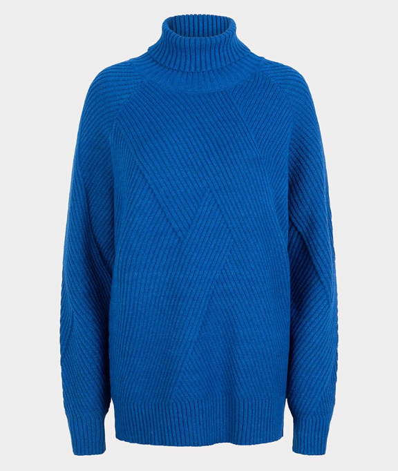 Esqualo- Turtleneck Sweater in Fancy Pattern