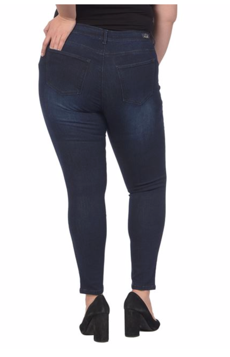 Lola Jeans- Blair Mid Rise Skinny in Midnight Blue