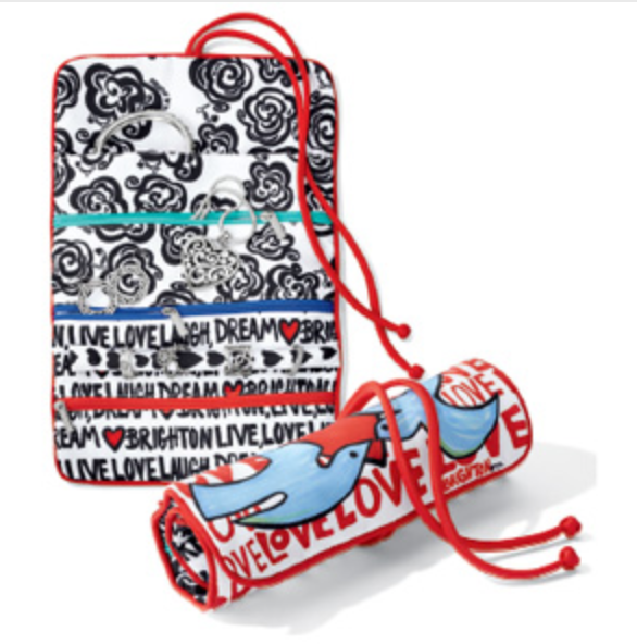 Brighton- Love Doves Jewelry Roll