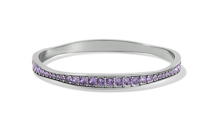 Brighton- Light Hearted Crystal Bangle