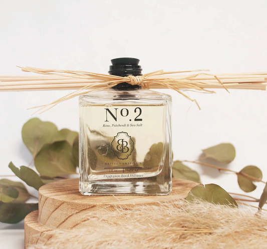 Britten & Bailey's- NO 2 ROSE, PATCHOULI & SEA SALT, REED DIFFUSER