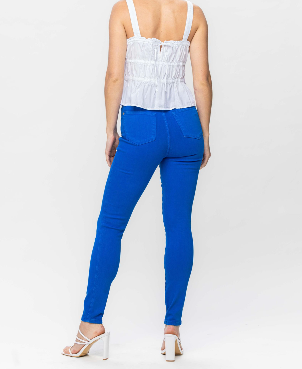 Judy Blue- Cobalt Blue High Rise Tummy Control Skinny Jeans