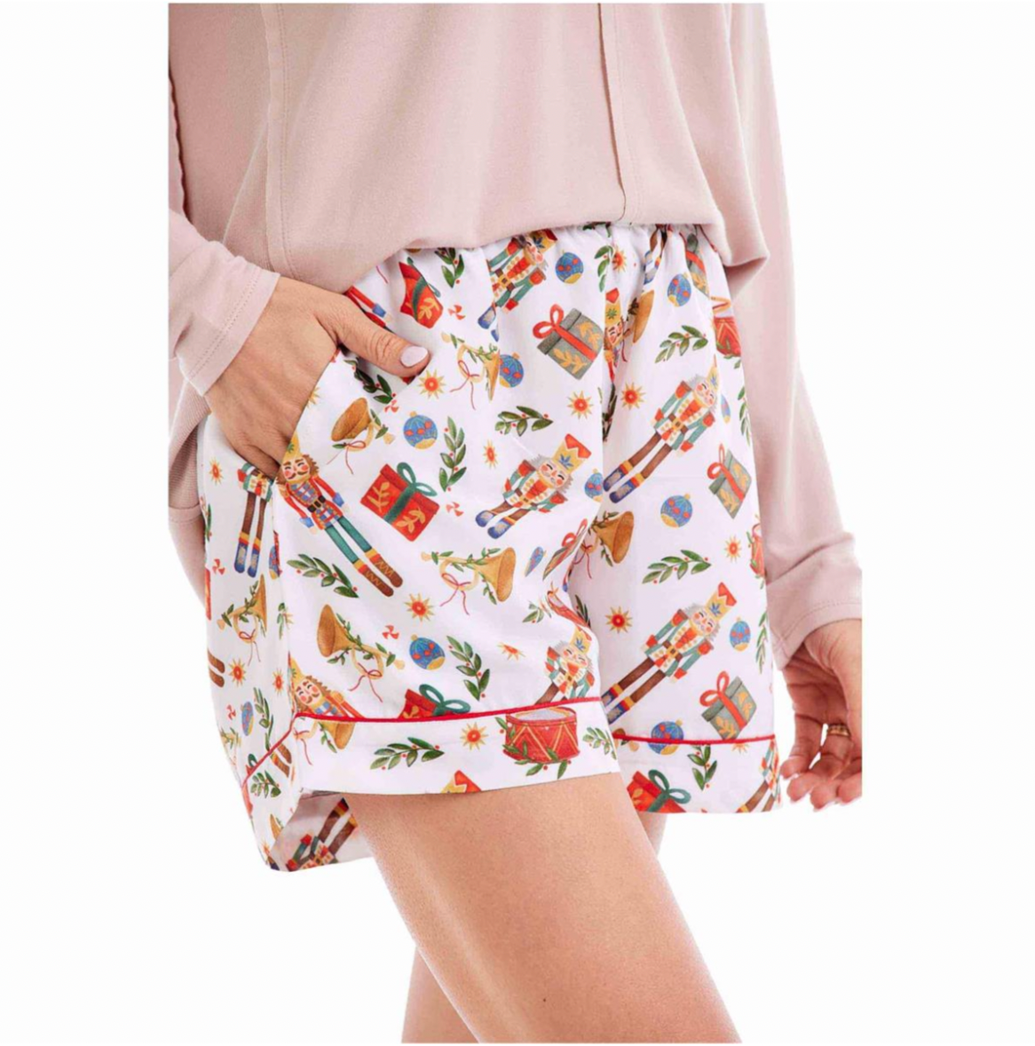 MUD PIE- HOLIDAY PAJAMA SHORT IN ASSORTED PRINTS