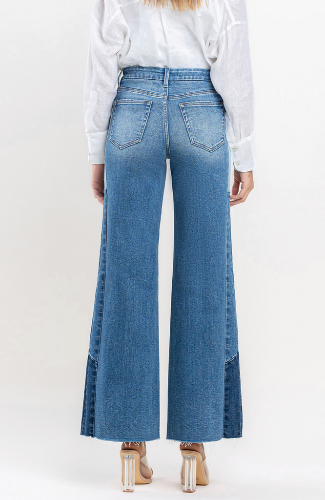 Vervet- Olivia High Rise Wide Legs Jeans in Coherence