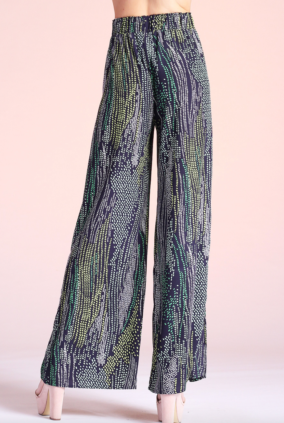 Tyche- Dream Beads Print Palazzo Pants