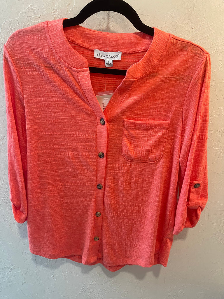Keren Hart- 3/4 Length Button Up Knit in Assorted Colors