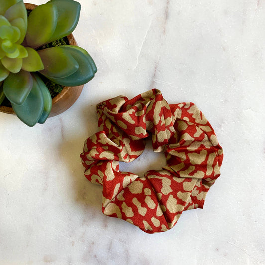 Pretty Simple- Scrunchies in Spice Leopard Print