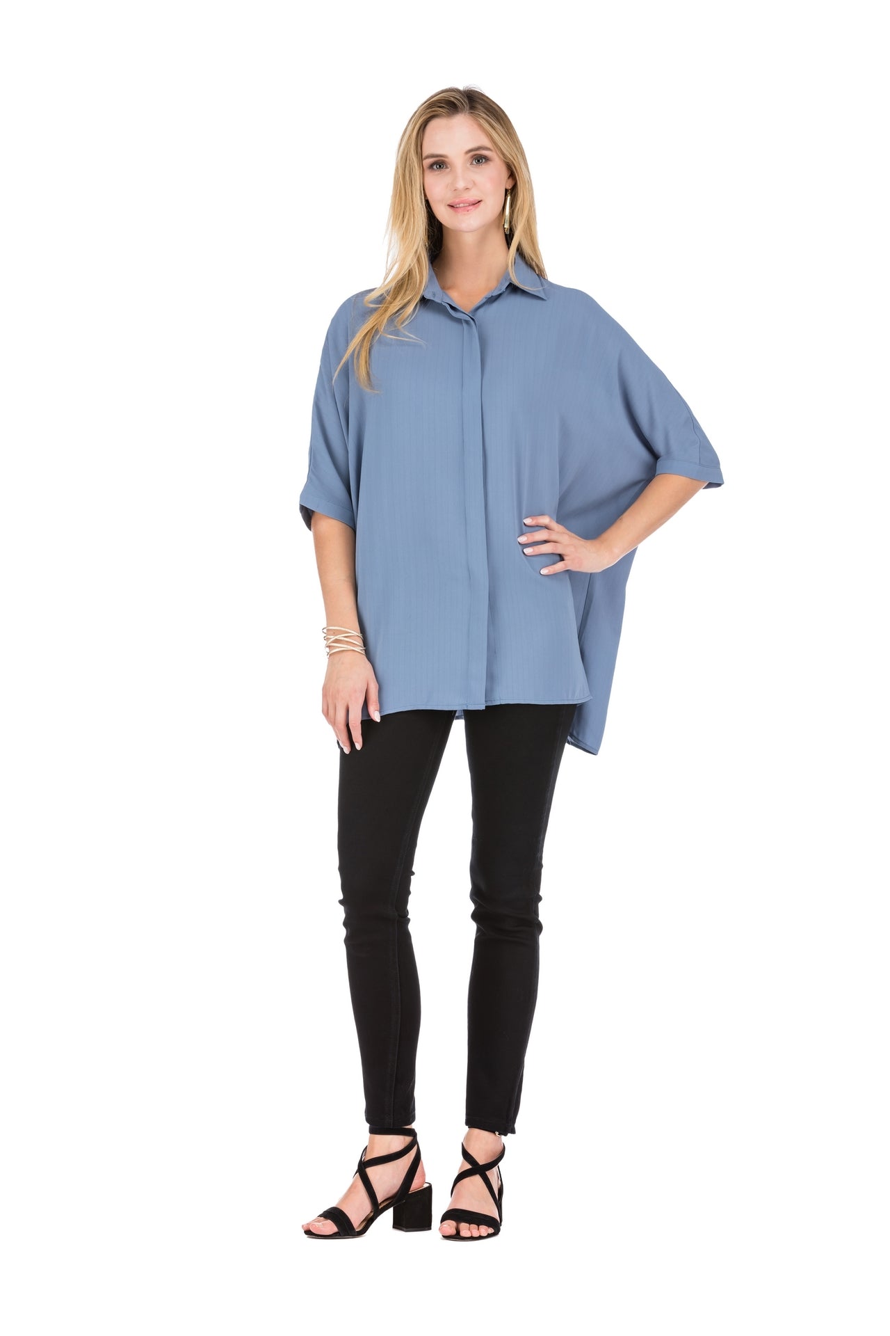 JADE- BUTTON OVER SHIRT IN ASSORTED COLORS