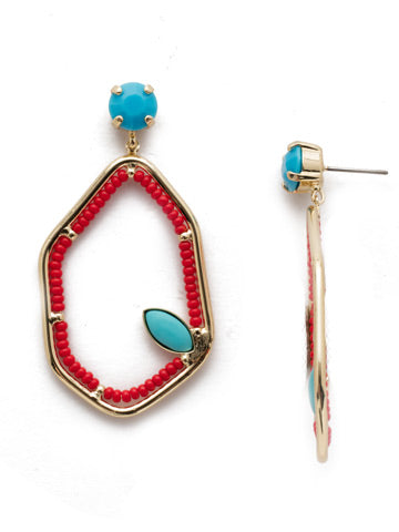 Sorrelli- Seascape Dangle Earrings Red Turquoise