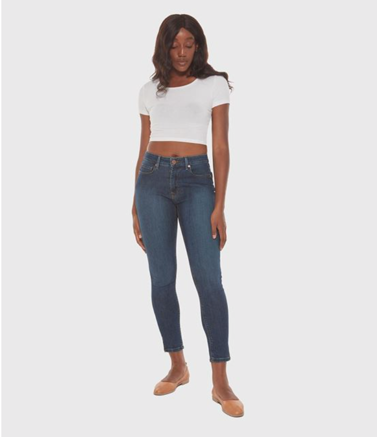 Lola Jeans- Blair Mid Rise Skinny in Cool Starry Night