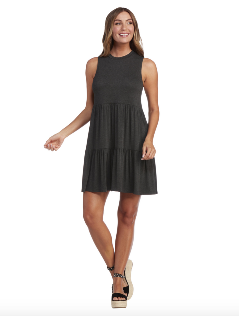 Mud Pie- Tully Charcoal Tiered Dress