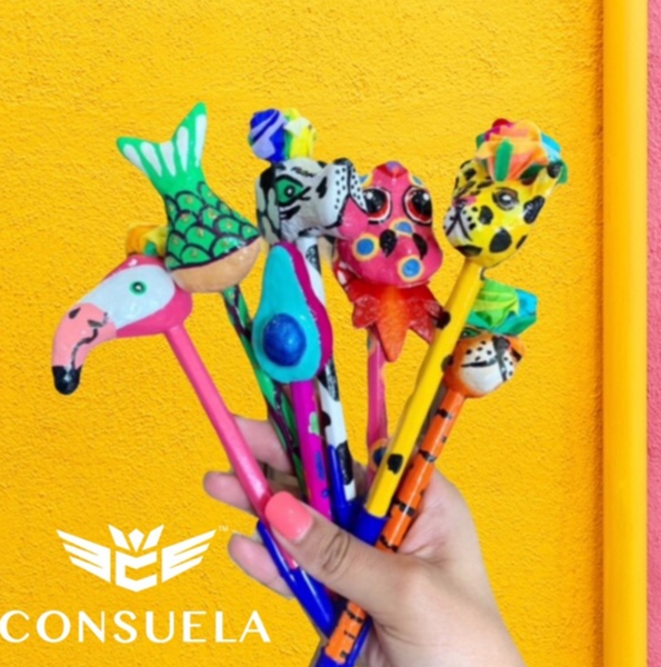 Consuela- Mache Pens in Assorted Colors and Styles
