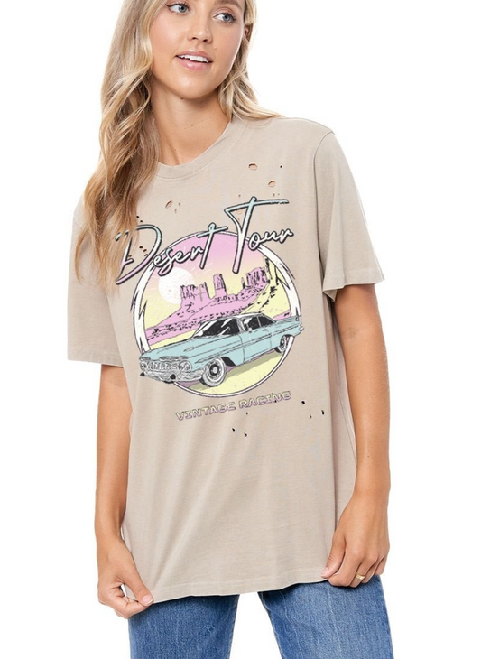 Sunlight Clothing- Desert Tour Tee in Camel