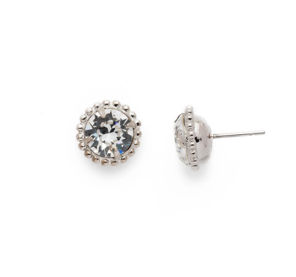 Sorrelli- Simplicity Studs Earrings in Crystal Silver
