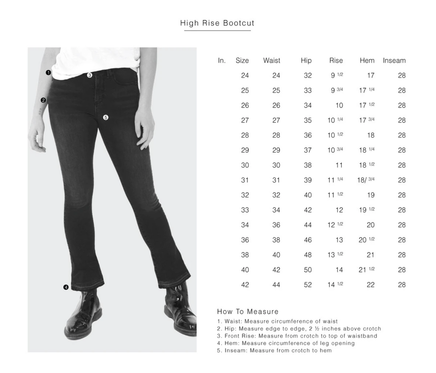 Lola Jeans- Billie-RBLK High-Rise Bootcut Jeans