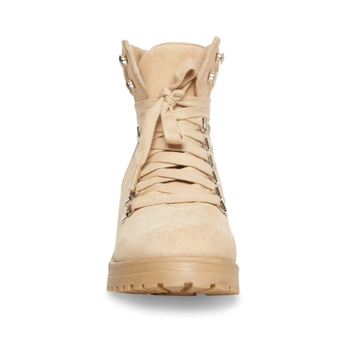 Steve Madden- Hint Sand Suede Lug Soled Leather Bootie