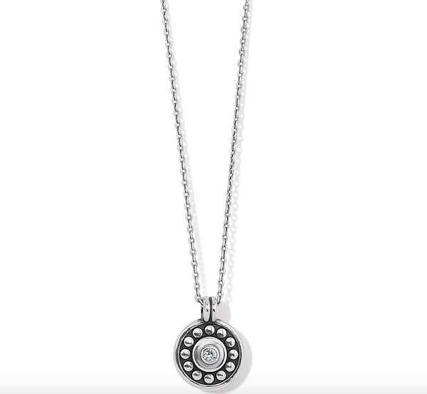 Brighton- Pebble Dot Medallion Petite Reversible Necklace