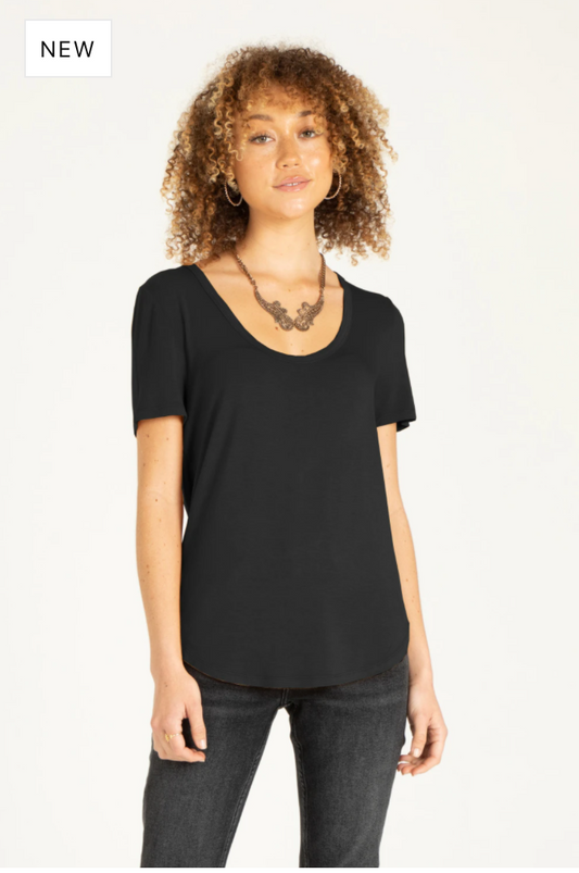 Another Love- Catalina Scoop Neck Tee in Assorted Colors