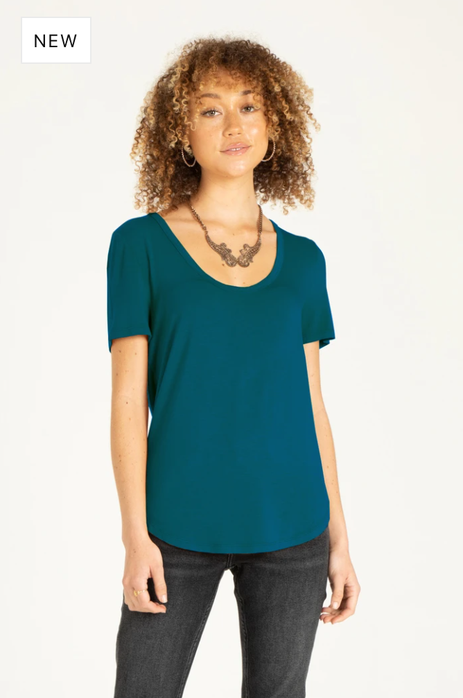 Another Love- Catalina Scoop Neck Tee in Assorted Colors