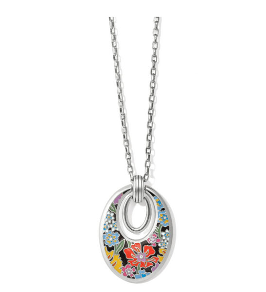 Brighton- Painted Poppies Short Necklace