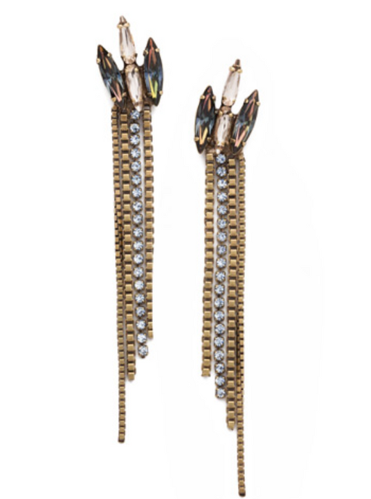 Sorrelli- Banks Dangle Earrings in Selvedge Denim