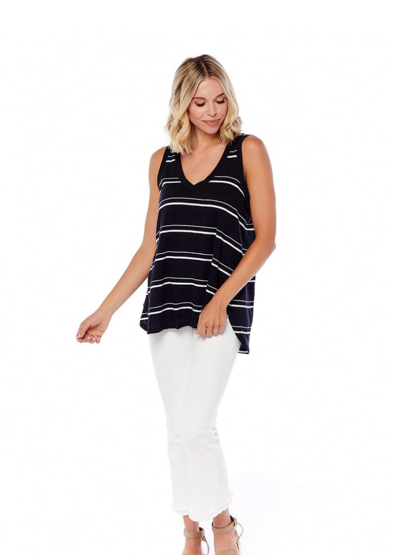 Mud Pie- Rio Striped Tank in Assorted Colors