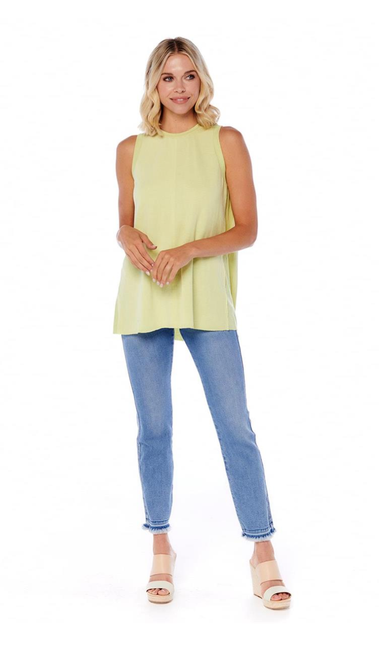 Mud Pie- Dempsey Ribbed Swing Tank in Assorted Colors