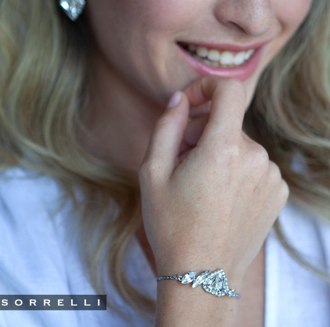 Sorrelli- Vida Slider Bracelet in Silver Crystal