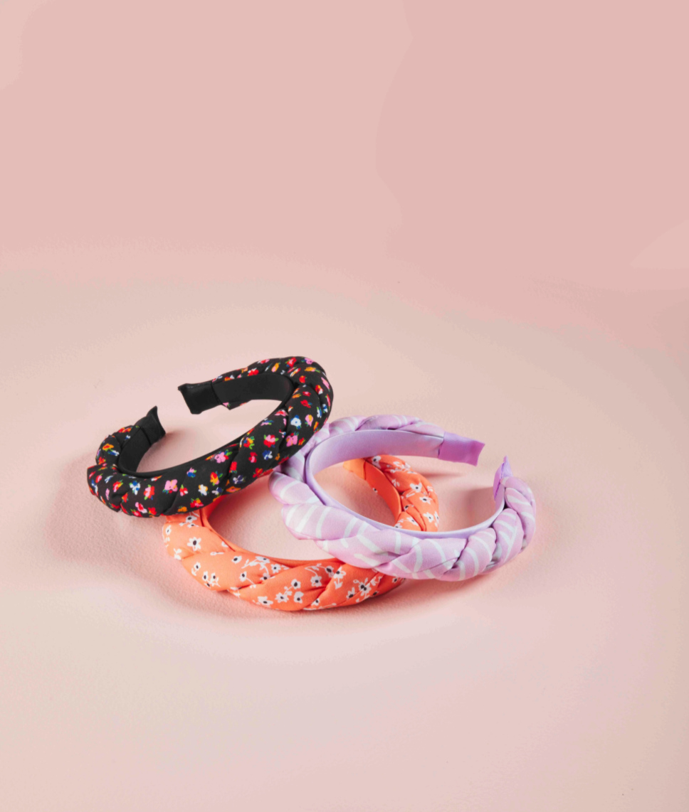 Mud Pie- Braided Headbands in Assorted Colors