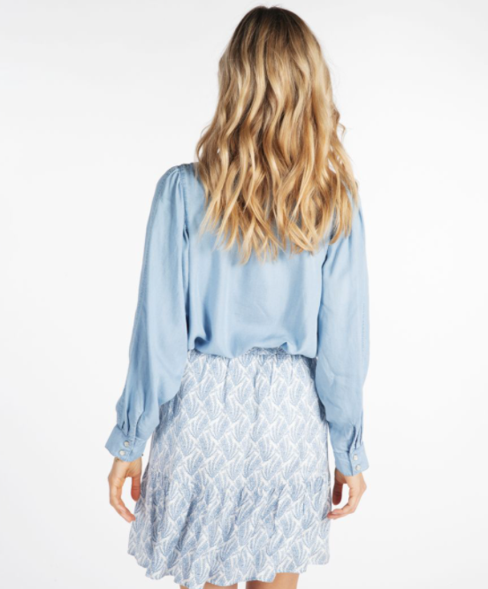 Esqualo- Gathering Tencel Blouse