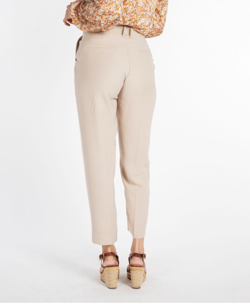 Esqualo- Dobby Trousers in Sand