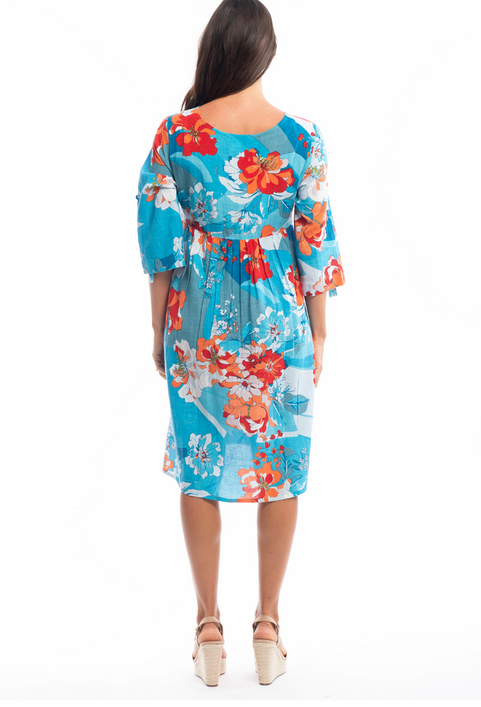 Orientique- La Ciotat Dress with Button Placket