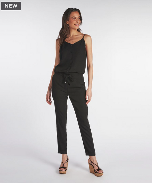 Esqualo- Summer City Jumpsuit in Black