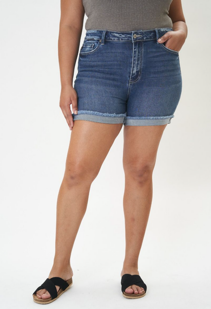 Kancan- High Rise Single Fold Shorts