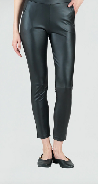 Clara Sun Woo- Liquid Leather™ - Skinny Pocket Pant - Black