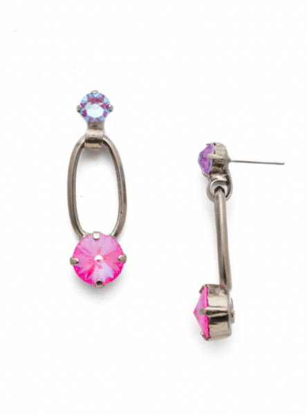 Sorrelli- Milania Dangle Earrings in Electric Pink