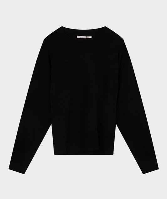 Esqualo- Boxy Sweater in Black