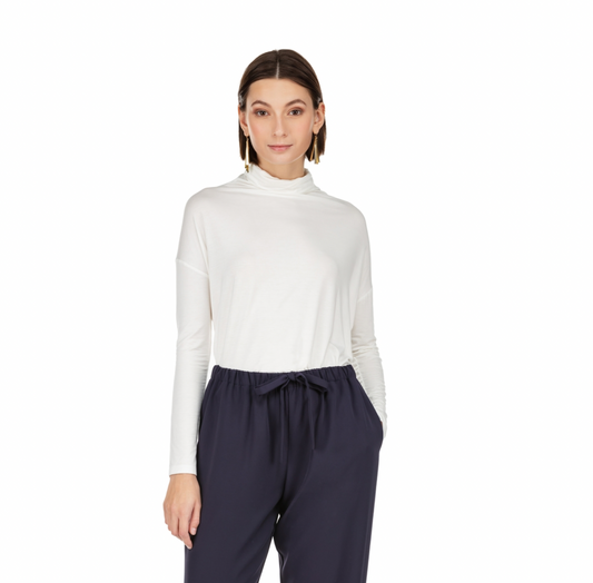 Joy Joy- Piko Mock Neck Top