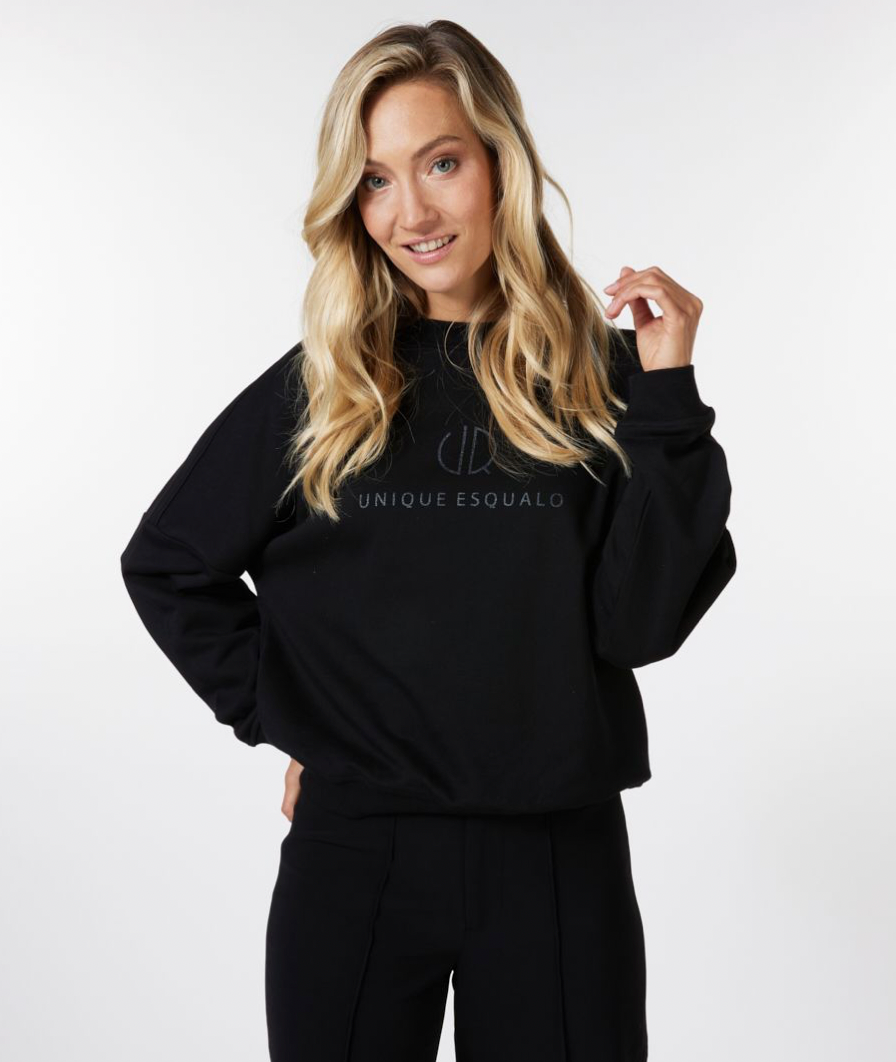 ESQUALO- Logo Glitter Sweatshirt – Fashion Lion Boutique